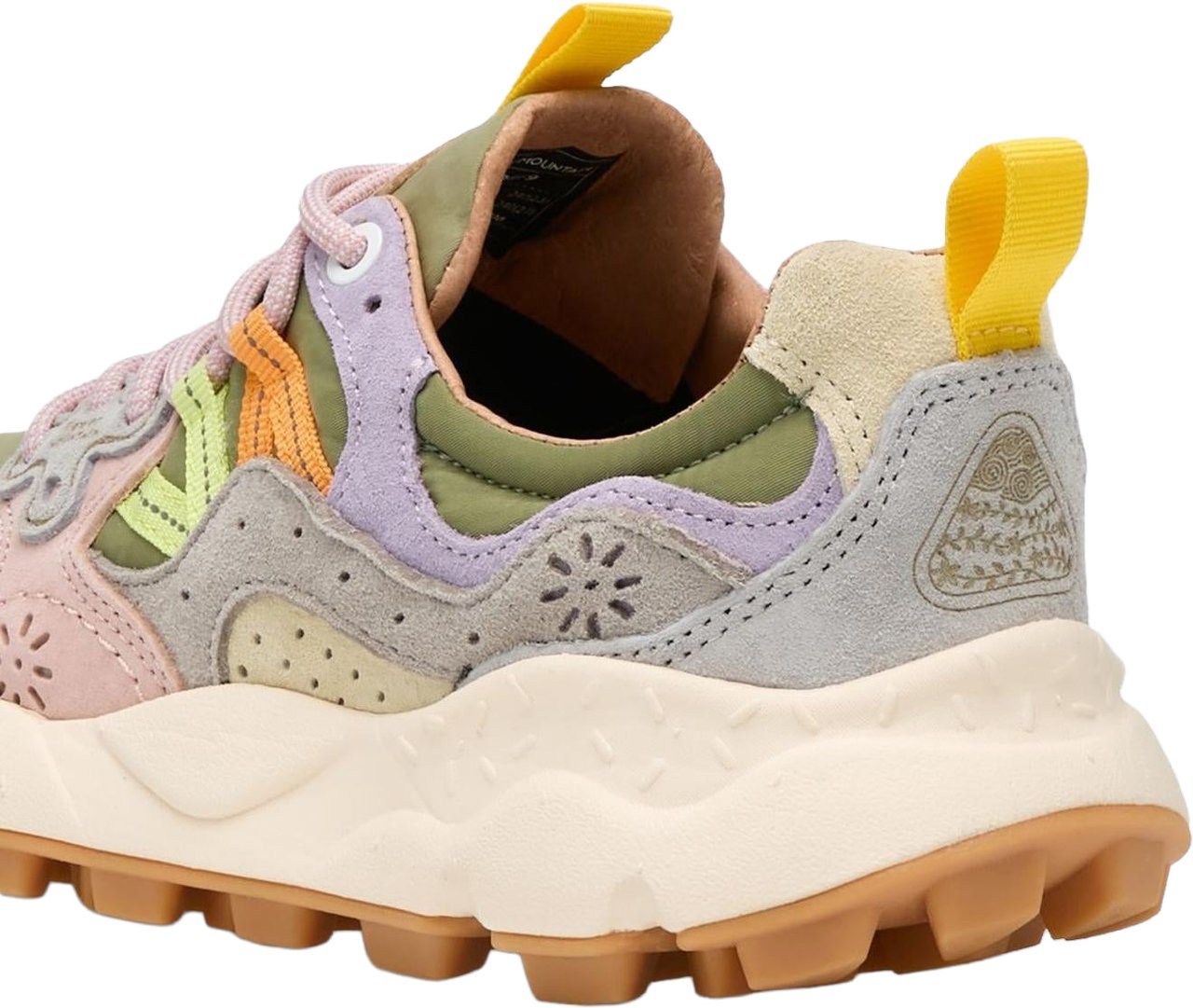 Flower Mountain Dames Yamano 3 Sneaker Beige/Groen Beige