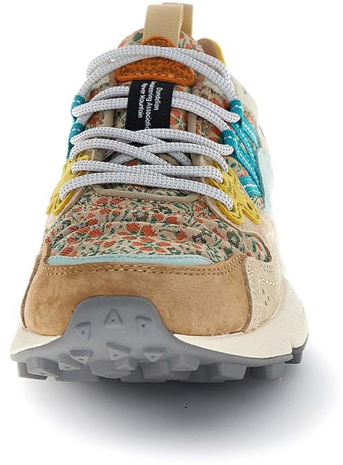 Flower Mountain Sneakers Leo Chestnut-Light Blue-Orange Divers