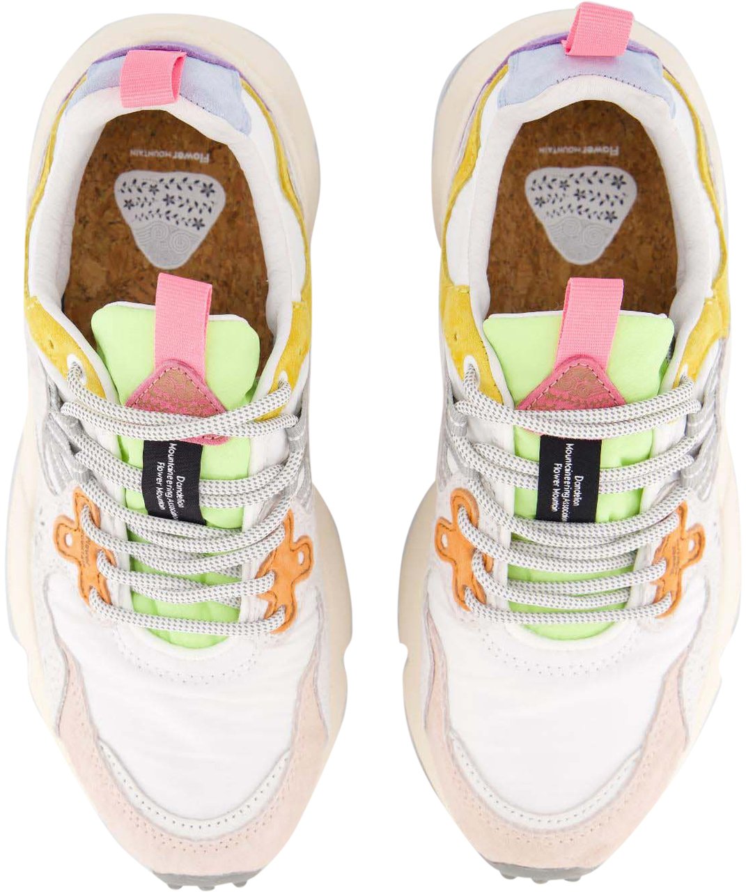 Flower Mountain Dames Yamano 3 Sneaker Wit/Multi Wit
