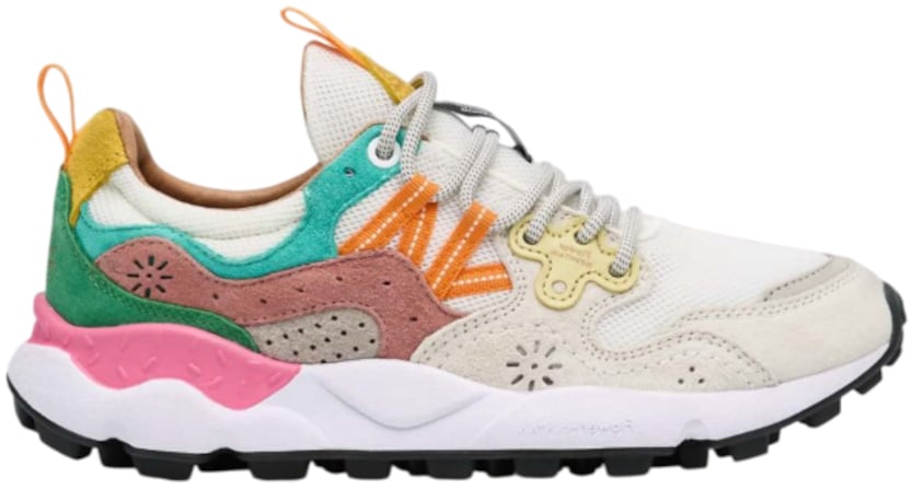 Flower Mountain Sneakers Whitefuchsia Roze