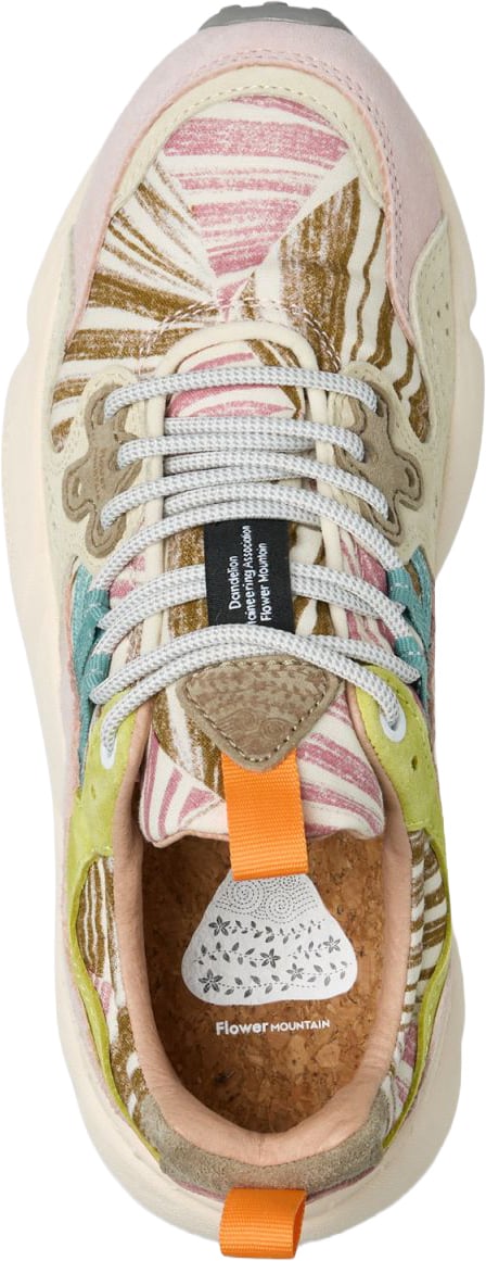 Flower Mountain Sneakers Pink-White-Military Divers