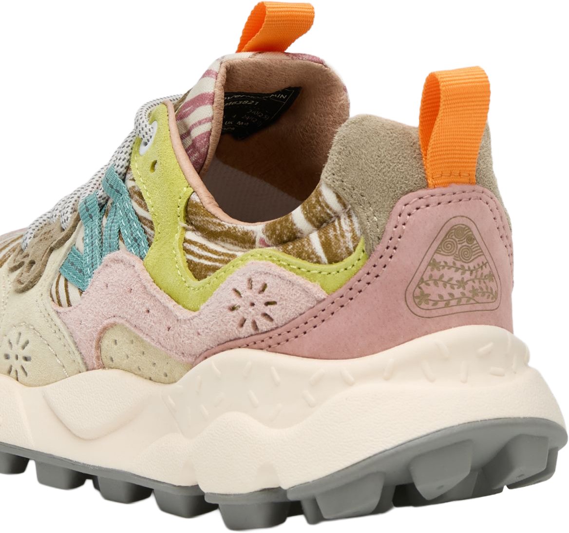 Flower Mountain Sneakers Pink-White-Military Divers