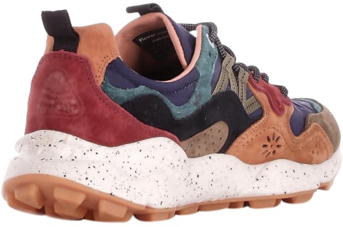 Flower Mountain Sneakers Navy Brown Divers