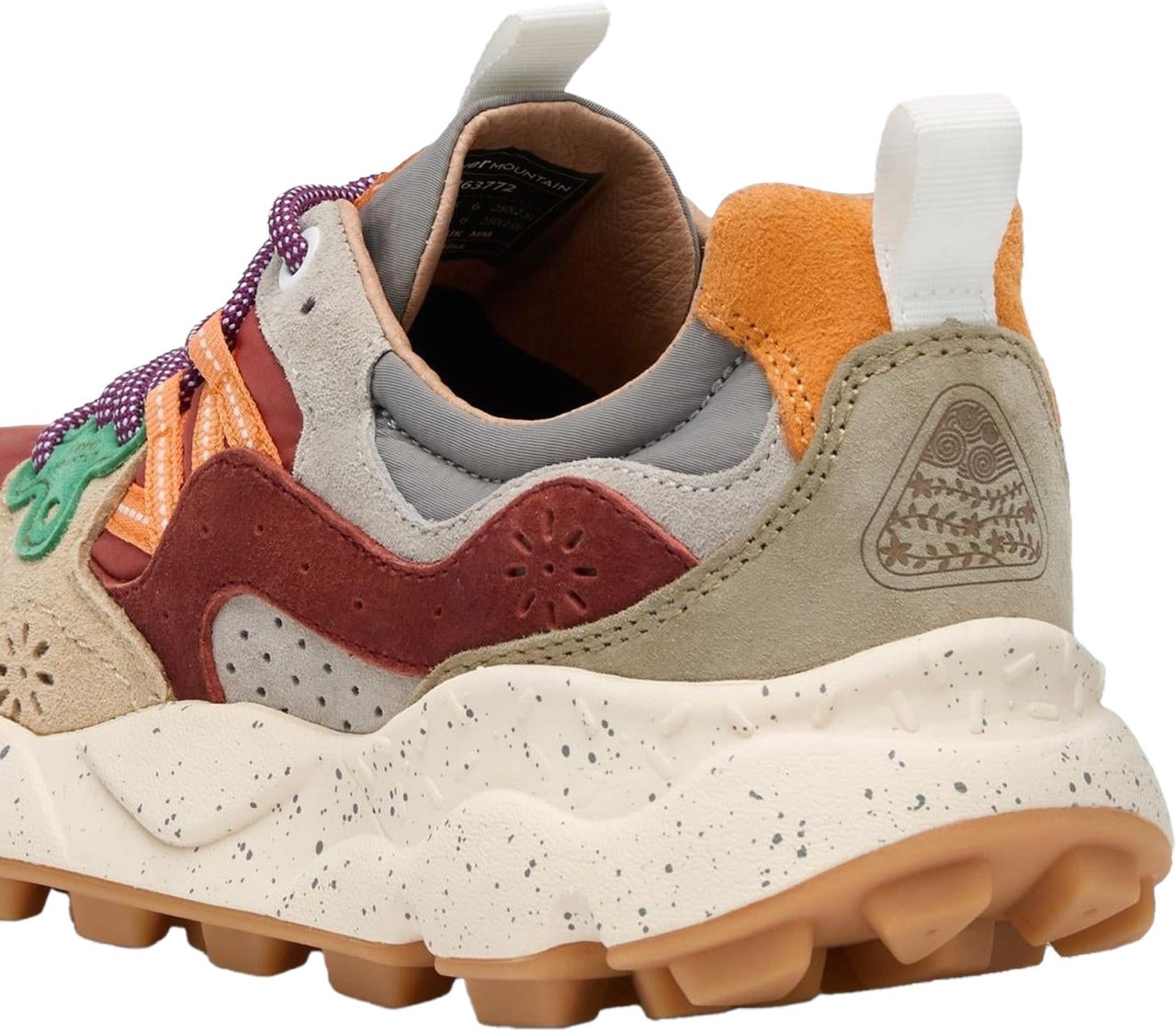 Flower Mountain Heren Yamano 3 Sneaker Beige/Rood Beige