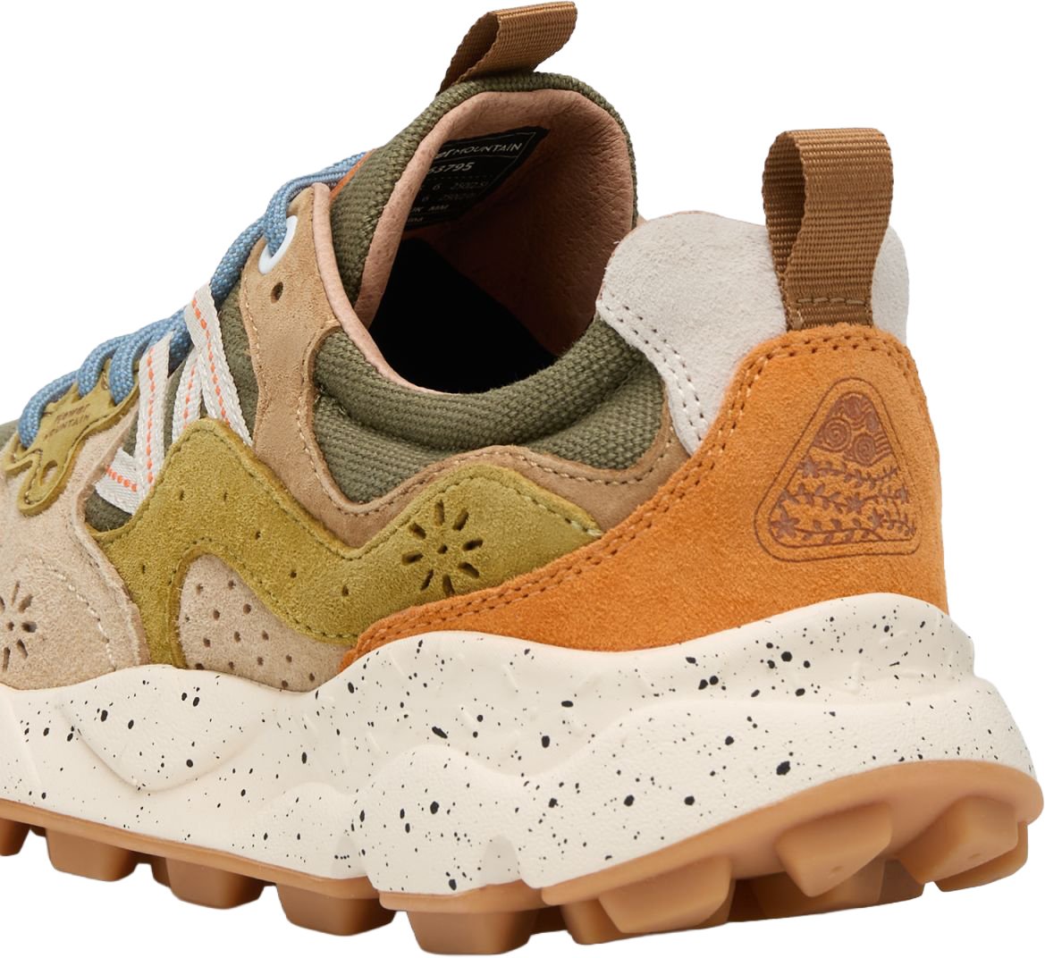 Flower Mountain Sneakers Military-Taupe Donkergroen