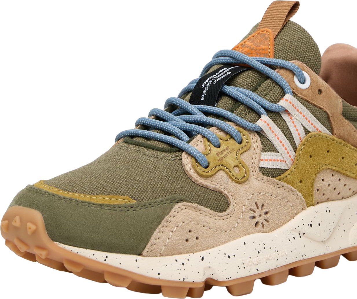 Flower Mountain Sneakers Military-Taupe Donkergroen