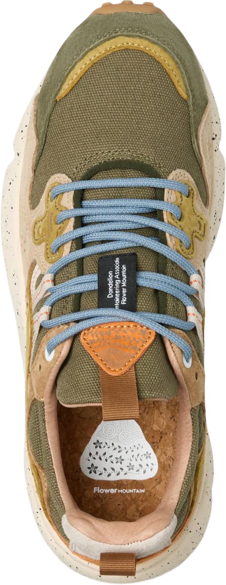 Flower Mountain Sneakers Military-Taupe Donkergroen
