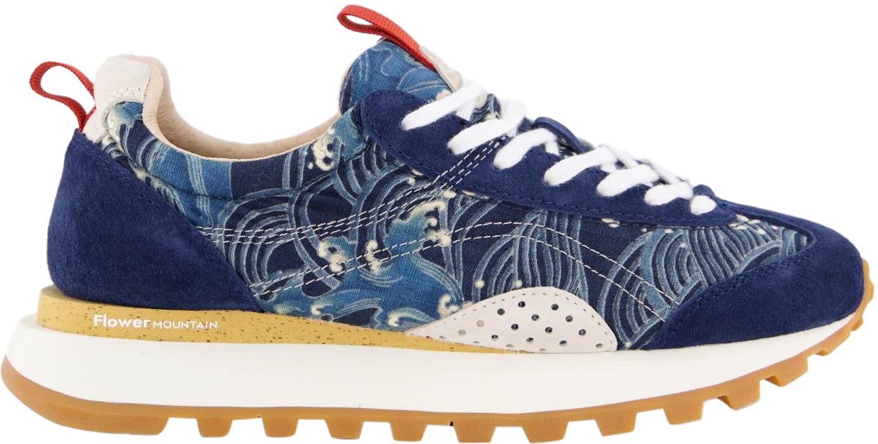 Flower Mountain Dames New Asuka Sneaker Blauw Blauw