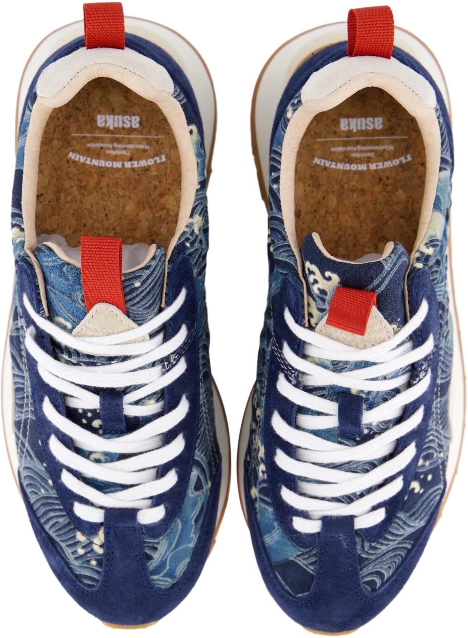 Flower Mountain Dames New Asuka Sneaker Blauw Blauw