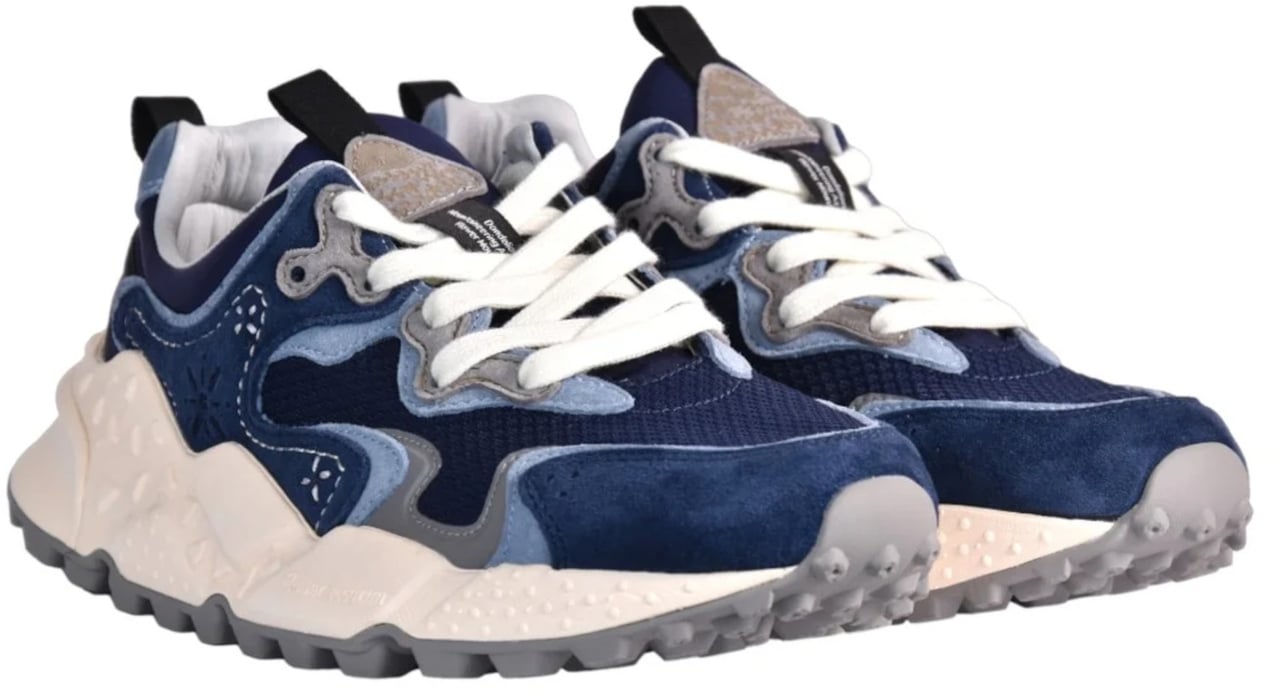 Flower Mountain Sneakers Blue Blauw