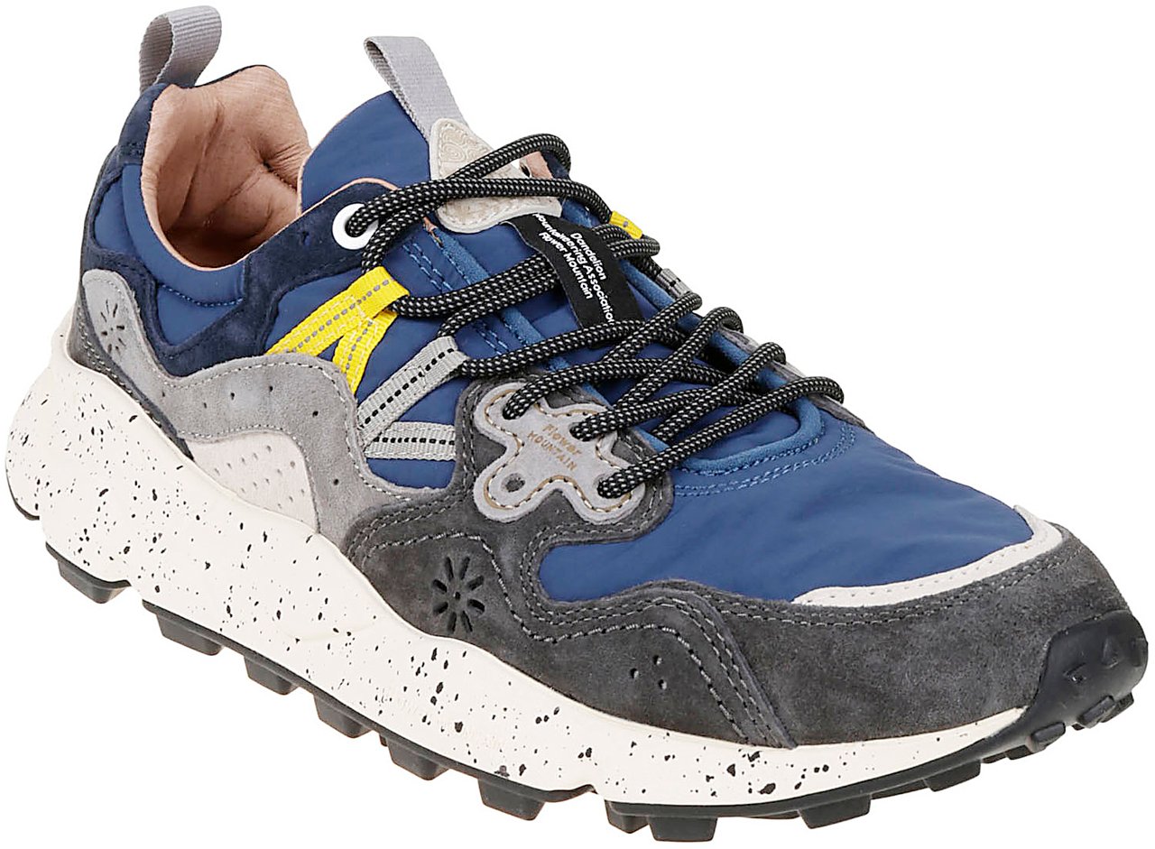 Flower Mountain Flat Shoes B Grigio Blu Giallo Grijs