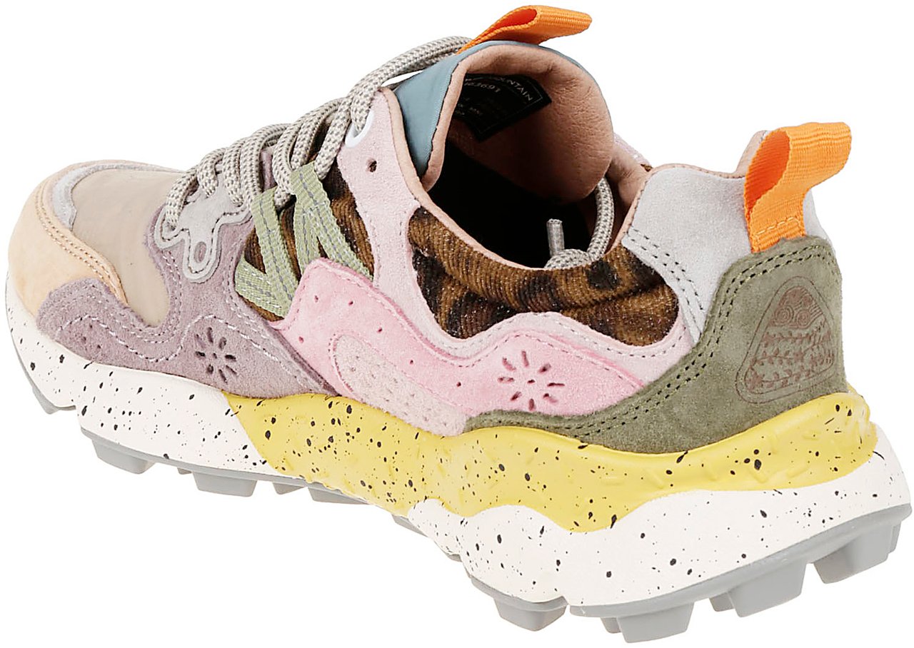 Flower Mountain Flat Shoes C Grigio Cipria Maculato Grijs