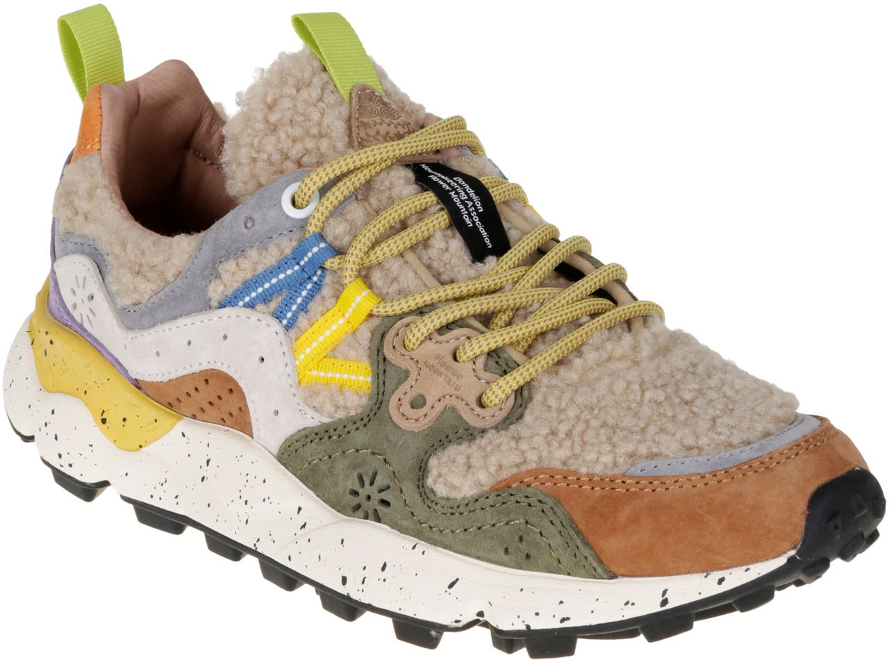 Flower Mountain Flat Shoes F Grigio Bianco Grijs