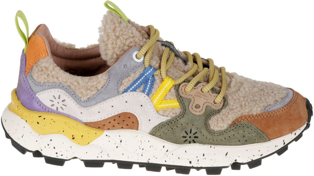 Flower Mountain Flat Shoes F Grigio Bianco Grijs