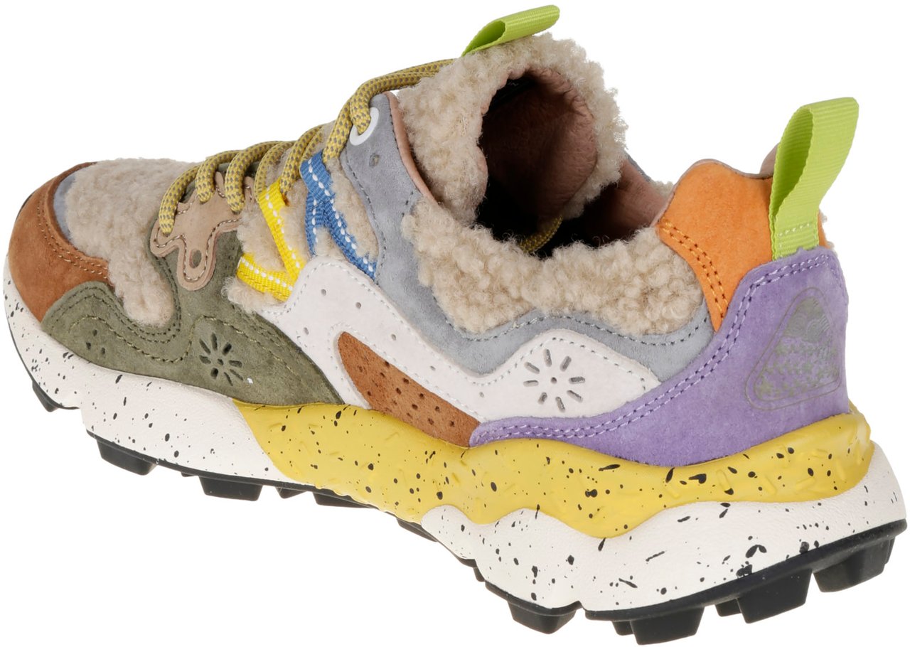 Flower Mountain Flat Shoes F Grigio Bianco Grijs