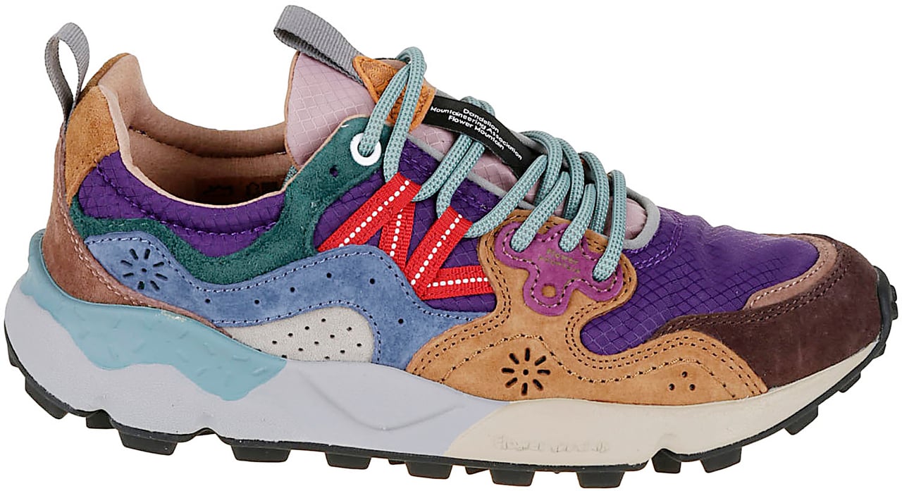 Flower Mountain Flat Shoes H Antracite Viola Grijs