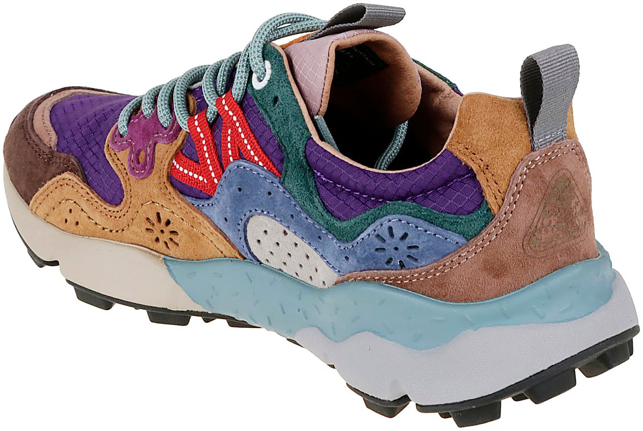 Flower Mountain Flat Shoes H Antracite Viola Grijs