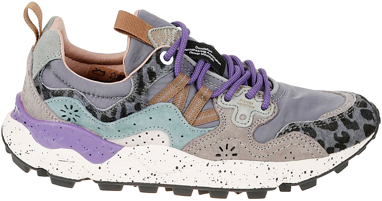 Flower Mountain Flat Shoes L Antracite Bottiglia Maculato Grijs