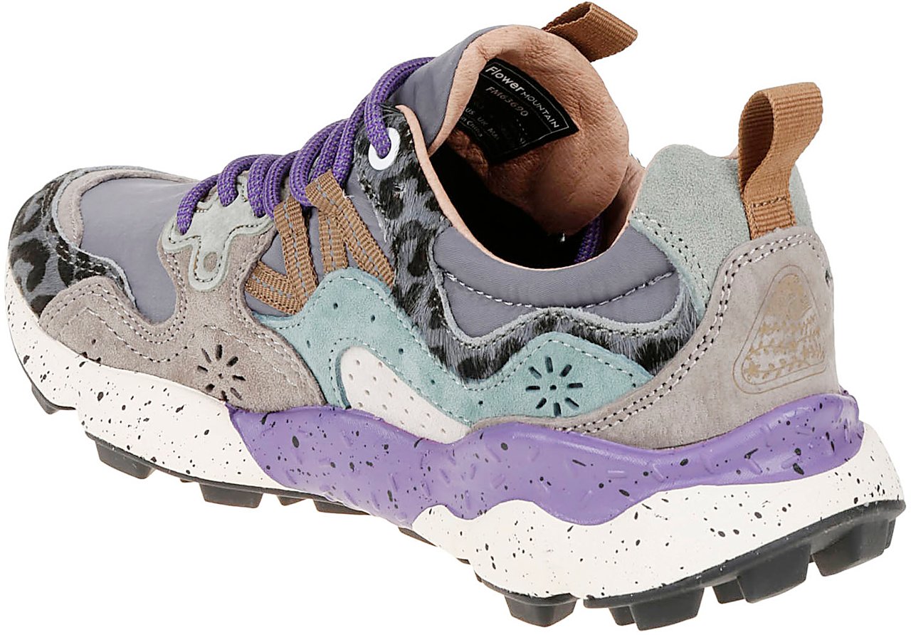 Flower Mountain Flat Shoes L Antracite Bottiglia Maculato Grijs