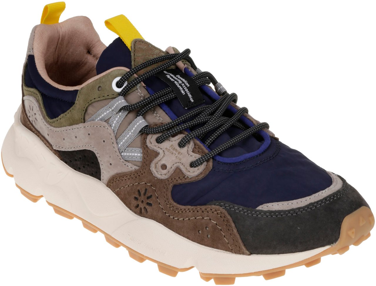 Flower Mountain Flat Shoes E Blugrigiomarrone Blauw