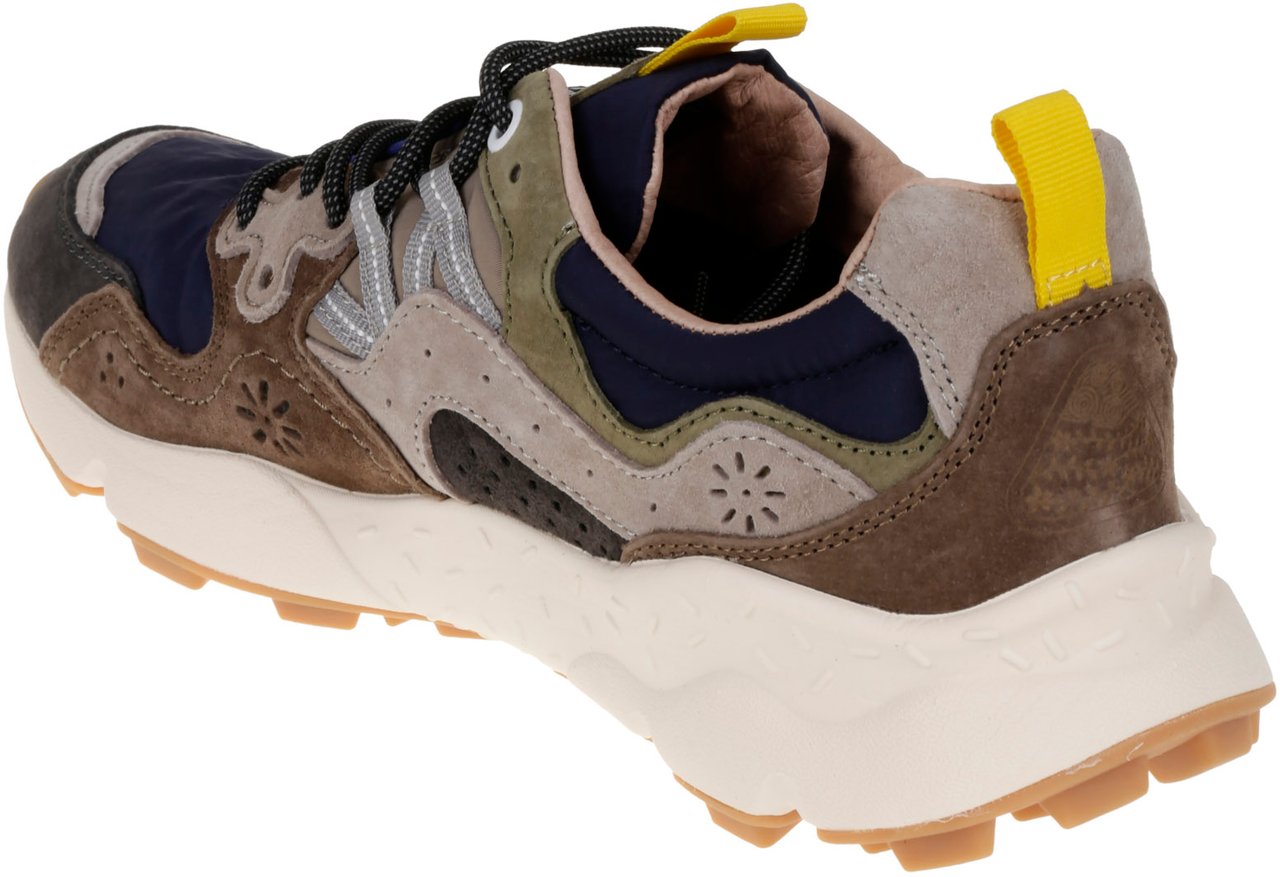 Flower Mountain Flat Shoes E Blugrigiomarrone Blauw