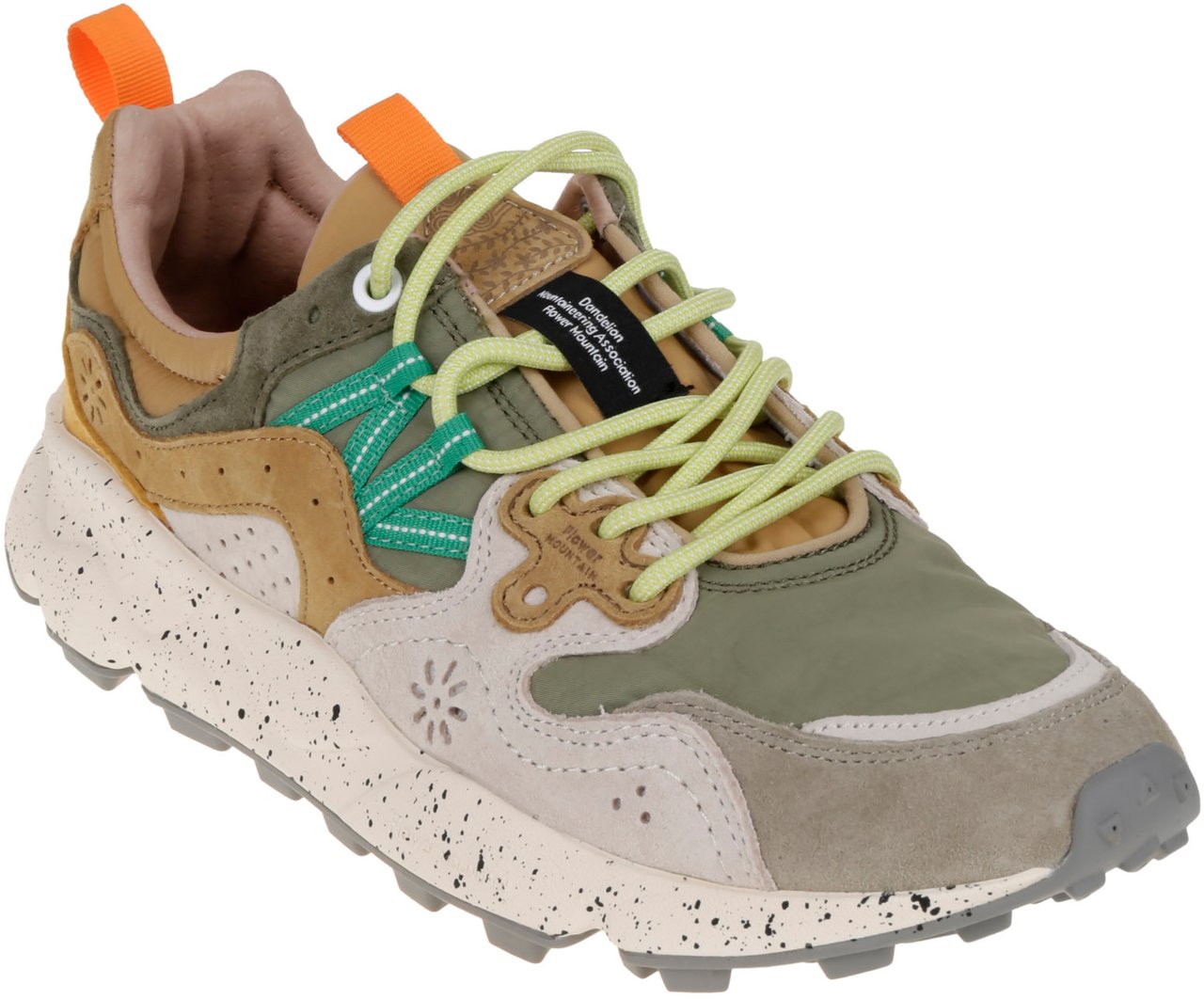 Flower Mountain Flat Shoes F Greywhitetaupe Grijs