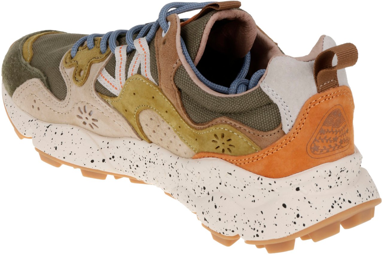 Flower Mountain Flat Shoes H Miltary Divers