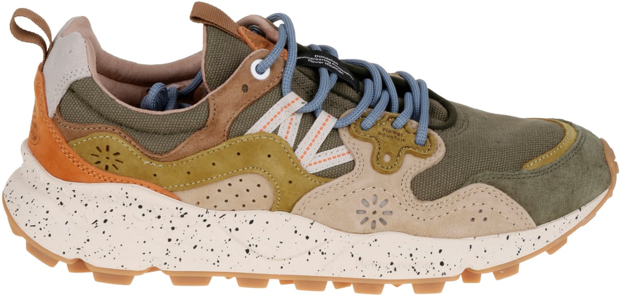 Flower Mountain Flat Shoes H Miltary Divers