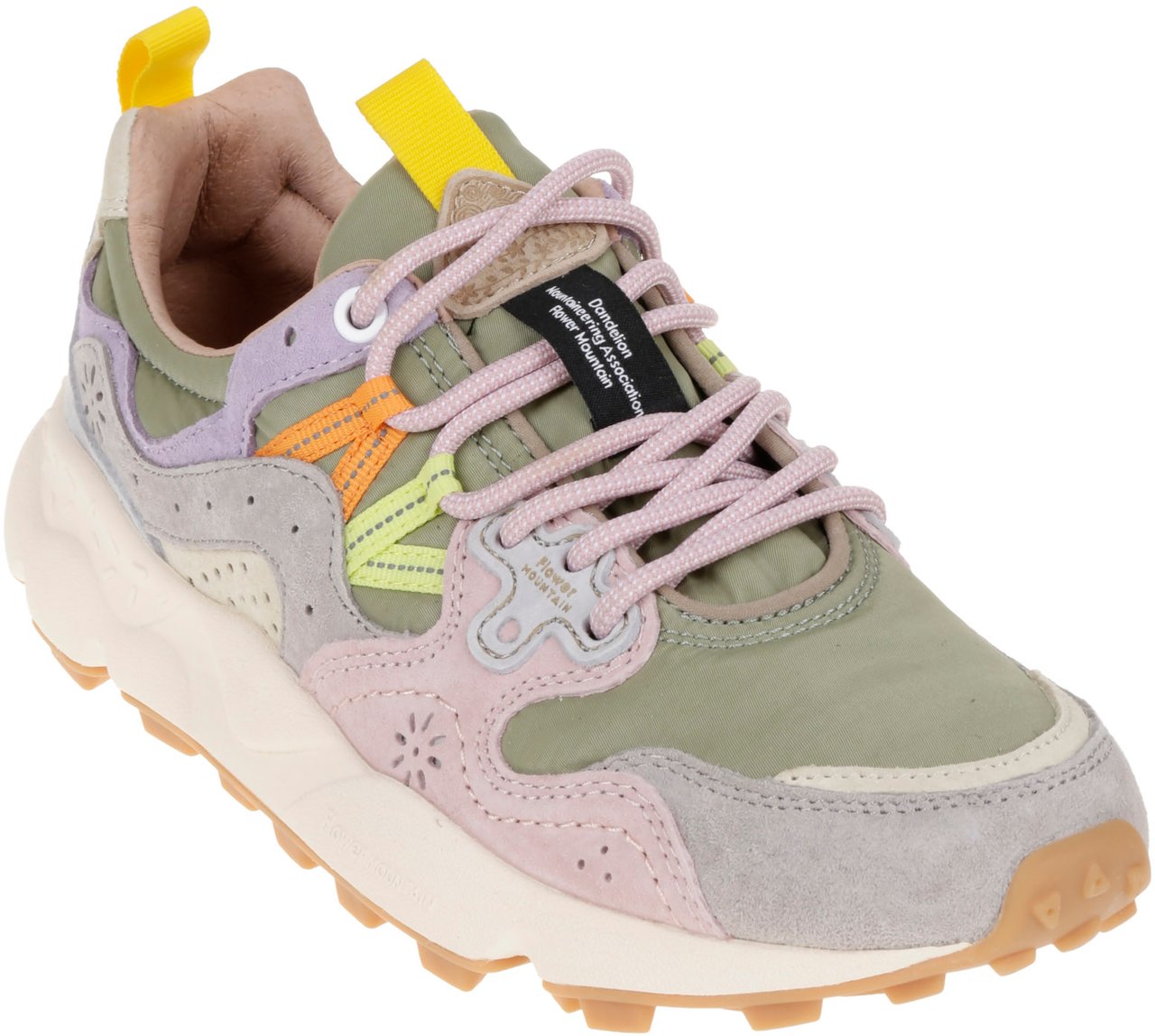 Flower Mountain Flat Shoes B Light Grey Military Grijs