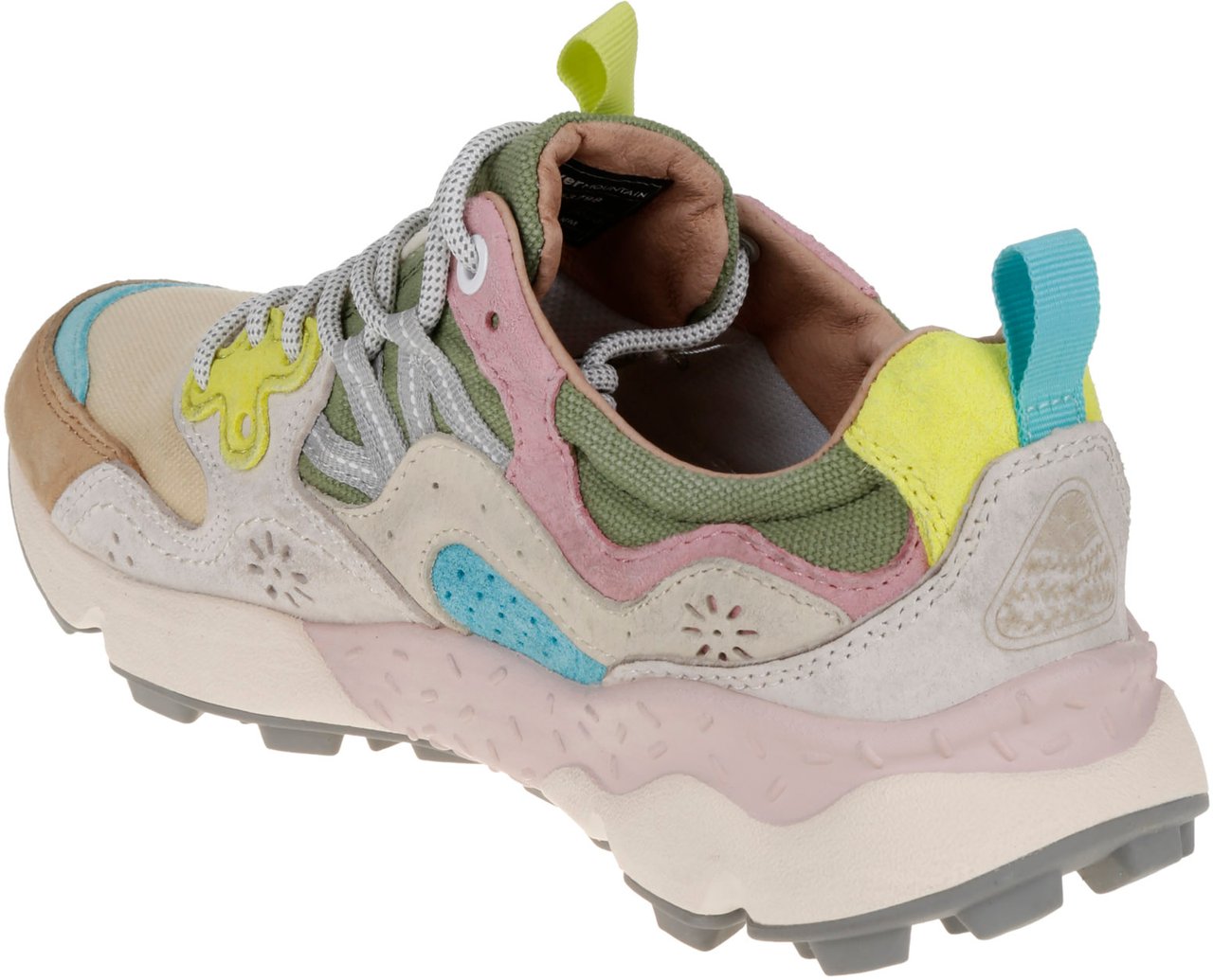 Flower Mountain Flat Shoes D Beige White Beige