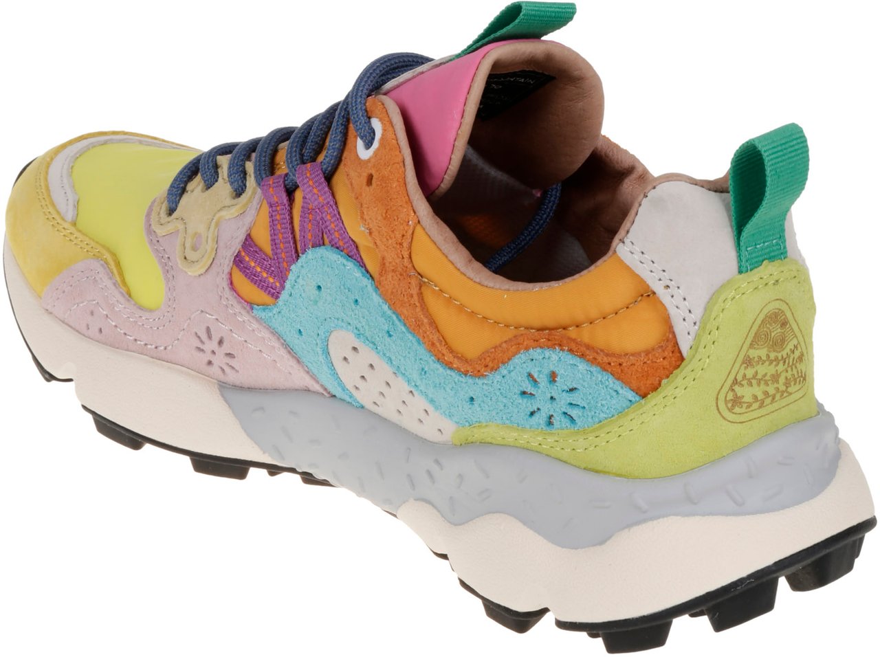 Flower Mountain Flat Shoes E Yellowlight Lime Geel