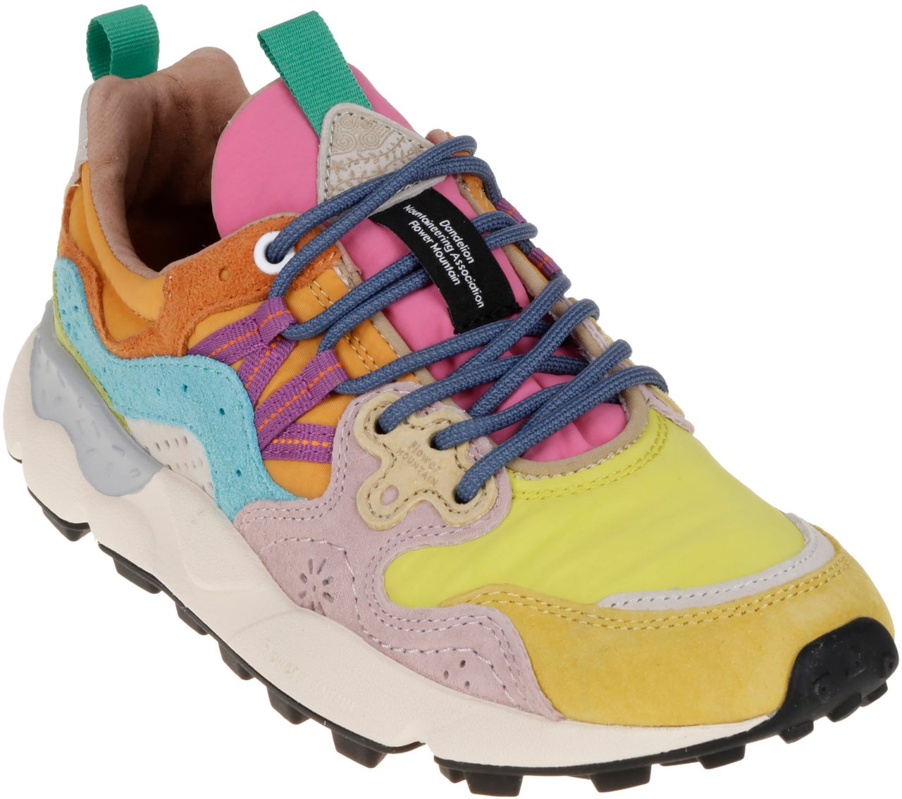 Flower Mountain Flat Shoes E Yellowlight Lime Geel