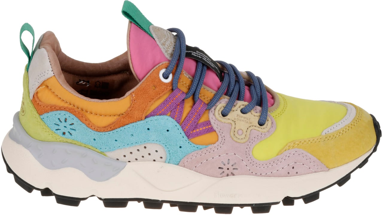 Flower Mountain Flat Shoes E Yellowlight Lime Geel