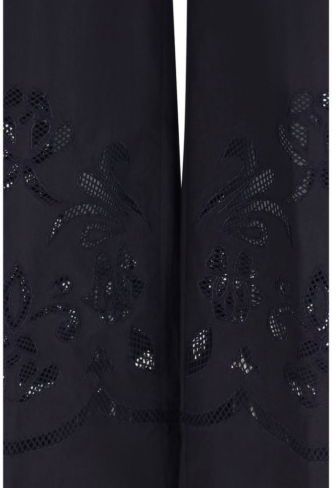 Forte Forte Forte_Forte Blue Cotton Casual Pants Blauw