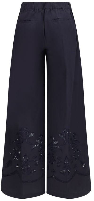 Forte Forte Forte_Forte Blue Cotton Casual Pants Blauw