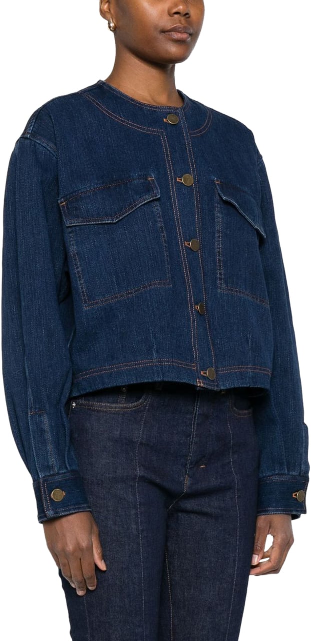 Forte Forte Coats Blue Blauw