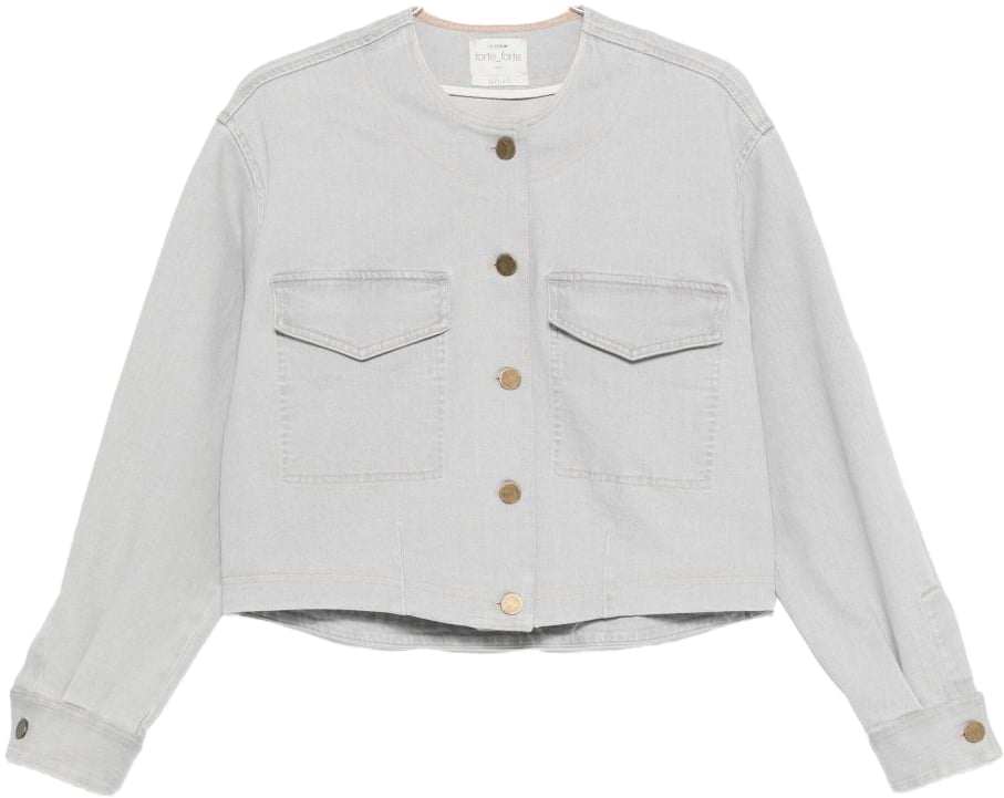 Forte Forte Coats Grey Grijs
