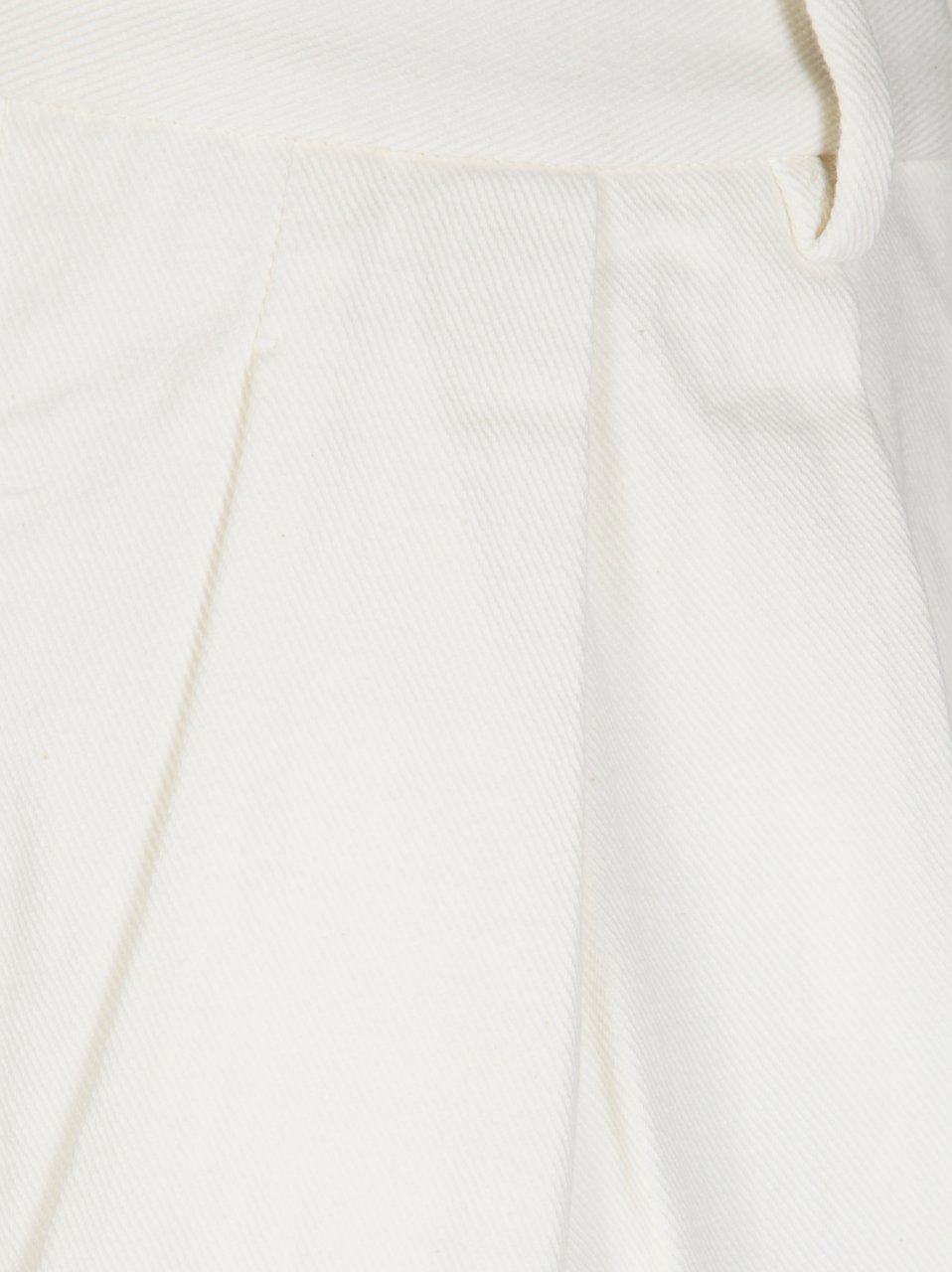 Forte Forte Fluid White Pants with Front Pleats Wit