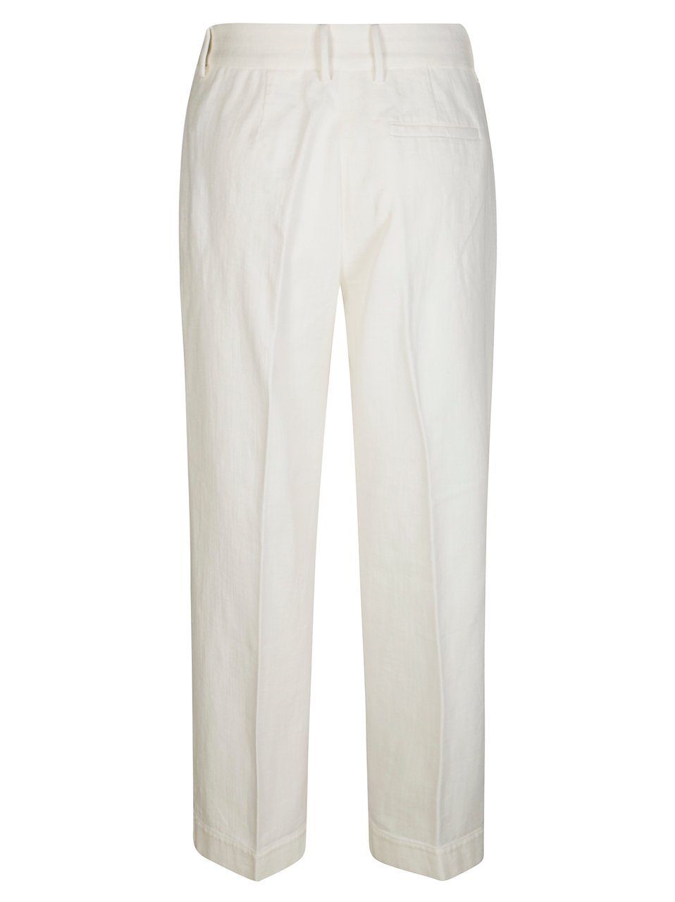 Forte Forte Fluid White Pants with Front Pleats Wit