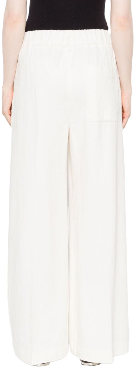 Forte Forte Trousers Ivory Wit