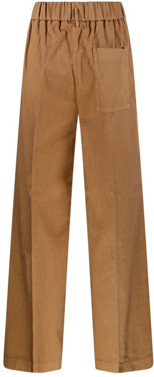 Forte Forte Trousers Marrone Chiaro Bruin