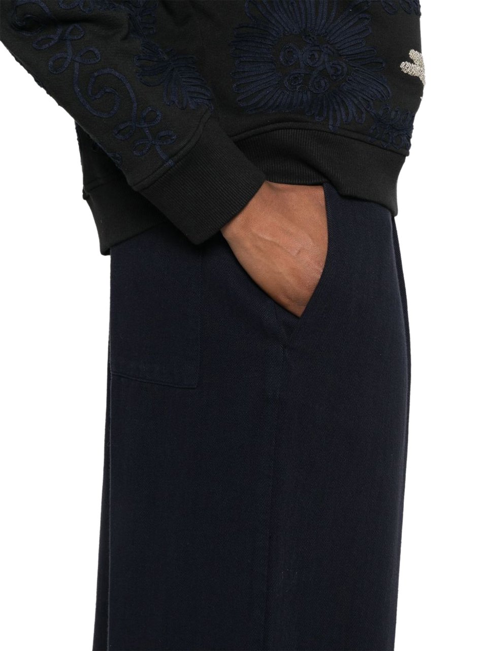 Forte Forte Trousers Blue Blauw