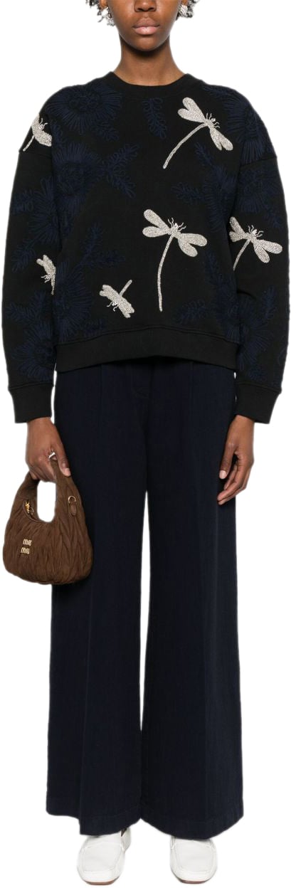 Forte Forte Trousers Blue Blauw