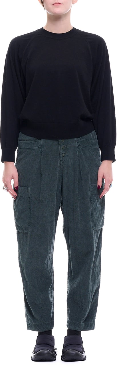 Forte Forte Minimalist Crew-Neck Knit Sweater Zwart