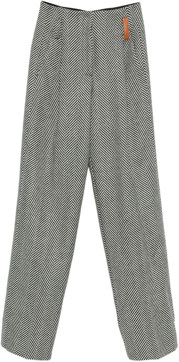 Forte Forte Trousers Grey Grijs