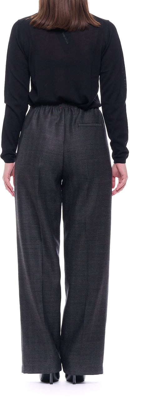 Forte Forte High-Rise Straight-Leg Pants Zwart