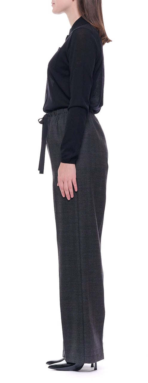 Forte Forte High-Rise Straight-Leg Pants Zwart