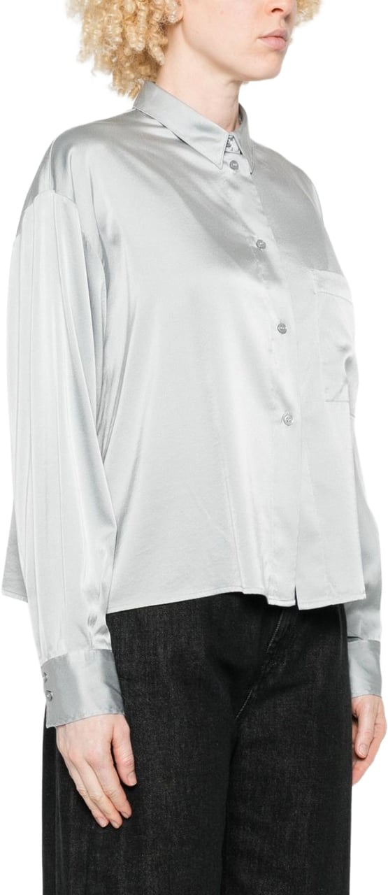 Forte Forte Shirts Grey Lichtgrijs