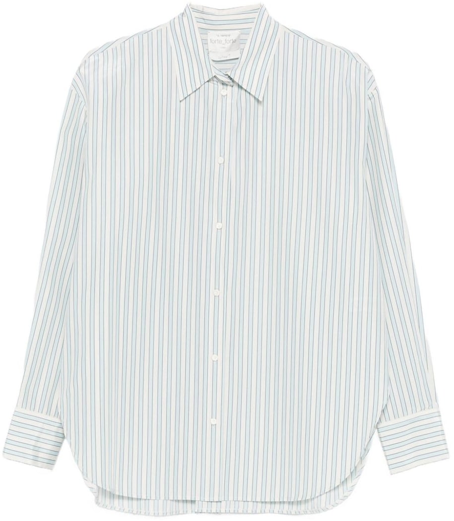 Forte Forte Shirts Clear Blue Blauw