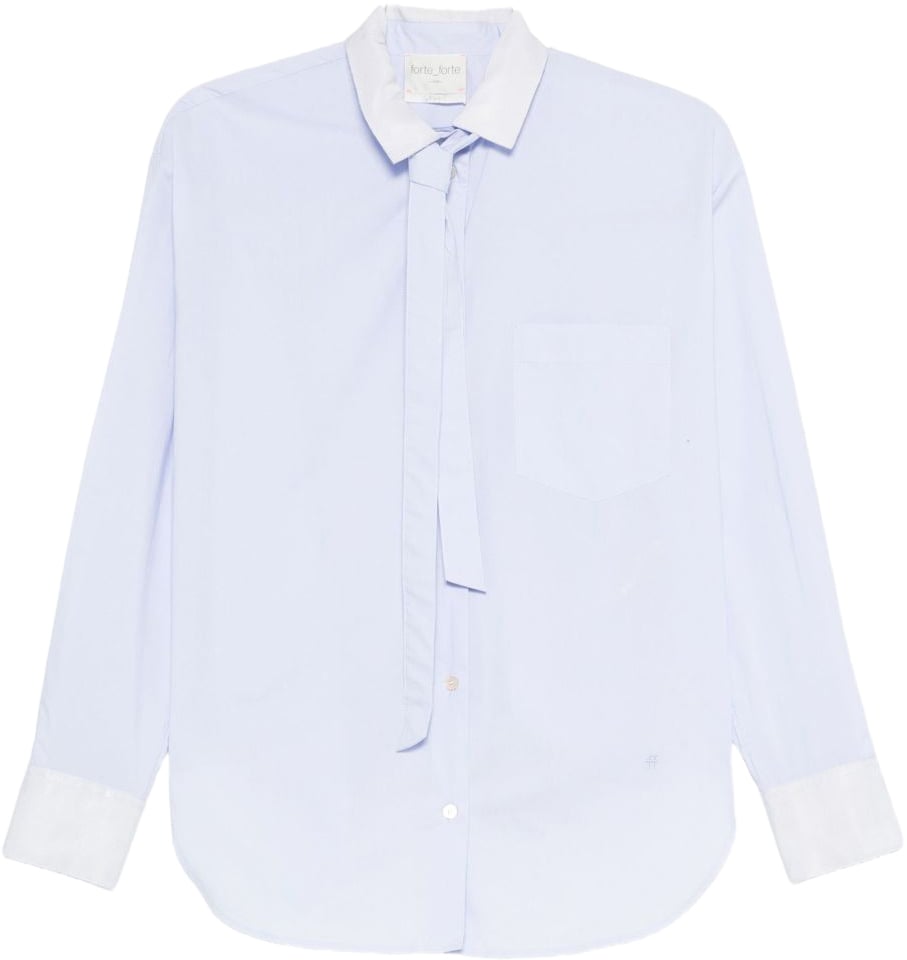 Forte Forte Shirts Clear Blue Blauw